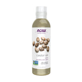 NOW Aceite de ricino 100% puro: emoliente suave para la piel.