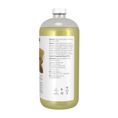 NOW Foods Sweet Almond Oil pouring, easily absorbed and non-greasy skin care
