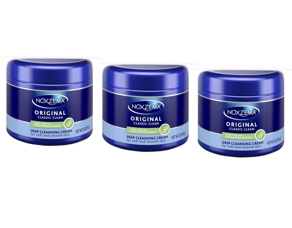 Noxzema Original Tarro con eucalipto, textura crema para limpieza suave.