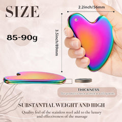 Nuanchu gua sha resistente de acero inoxidable para uso diario