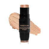 Nudestix Nudies Glow Highlighter Stick: aplicación-resplandor suave en la piel