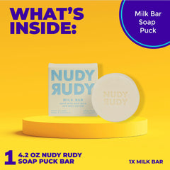 Nudy Rudy ducha rostro y cuerpo con espuma suave.