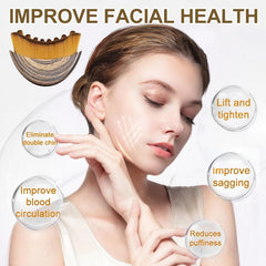Cepillo de contorno linfático para relajación facial y reducción de tensión.