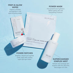 NuFACE IonPlex Hydra-Gel, parche refrescante para ojos, aporta sensación fría y alivio.