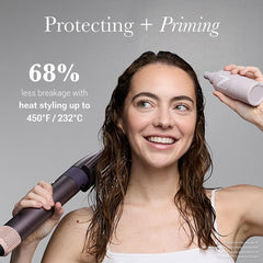 Heat protection up to 450°F supports safer styling sessions.