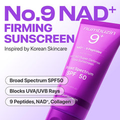 Numbuzin No.9 Sunscreen -> aporta brillo natural sin rastro blanco.