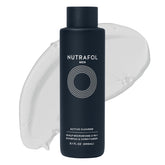 Nutrafol Hombre 2en1, botella de champú y acondicionador, cabello más limpio y con volumen.