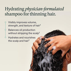 Nutrafol Shampoo: cabello con volumen y cuerpo después del lavado