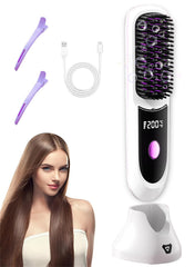 Nvnvske Go Brush Pro, cepillo inalámbrico con iones negativos para brillo suave.