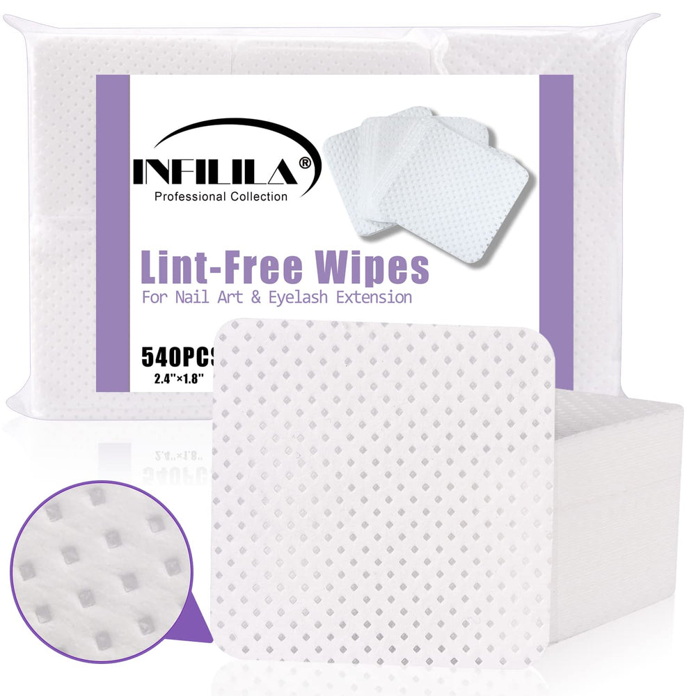 NXJ INFILILA: toallitas uñas sin pelusa para remover esmalte con alta absorción.
