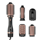 Nycoba hair dryer brush front view shows versatile styling for salon-quality blowouts