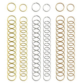 Aros Nydotd plateados de 12/14 mm para trenzas, acabado brillante y duradero.