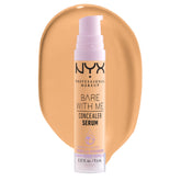 NYX Bare With Me Concealer Serum, bote de aplicación suave para cobertura natural