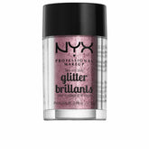 NYX Brillo para cara y cuerpo tono rosa, ideal para looks glam.