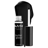NYX PROFESSIONAL MAKEUP Butter Gloss Licorice negro brillo labial suave para uso diario