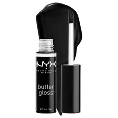 NYX PROFESSIONAL MAKEUP Butter Gloss Licorice negro brillo labial suave para uso diario