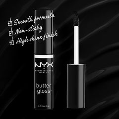 Textura cremosa de NYX Butter Gloss que desliza sin esfuerzo