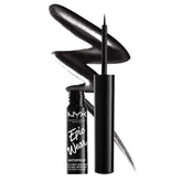 Nyx Epic Wear Metallic Liquid Liner bottle and brush for smooth, precise application