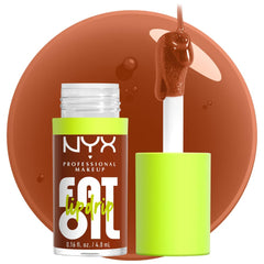 NYX Fat Oil Lip Drip: aplicación con brillo intenso e hidratación prolongada.