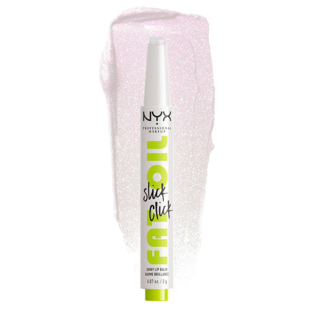 NYX Fat Oil Slick Click, dispensador preciso para labios hidratados.