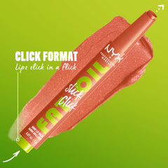NYX Fat Oil Slick Click: textura ligera que se desliza sin sensación pegajosa.