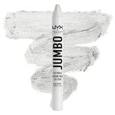 NYX Jumbo Lapiz Ojos Plateado Cottage Cheese delinear con acabado cremoso.
