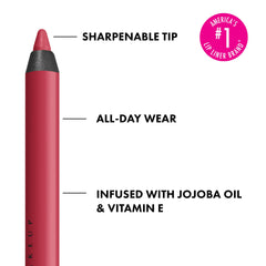Lápiz Line Loud de NYX: acabado mate cremoso para labios definidos.