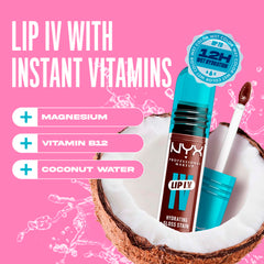 Textura sedosa de Lip IV y hidratación de 12 horas en labios.