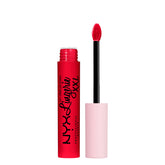 NYX Lip Lingerie XXL Matte Untamable en labio rojo ladrillo para un acabado duradero