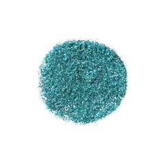 Teal intenso con Glitter Primer NYX para fijación suave.