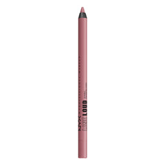 Lápiz perfil labial Loud Fierce Flirt de NYX, definición precisa y color intenso.