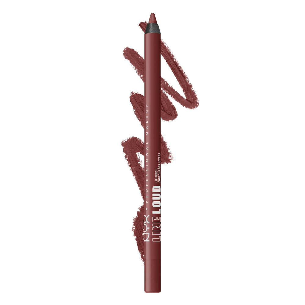 Line Loud de NYX en Sassy, lápiz labial vibrante para definición duradera.