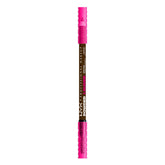Lápiz NYX Powder Louder para cejas con volumen ajustable y acabado natural.