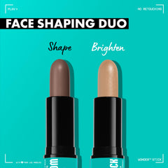 NYX Wonder Stick contorno-doble-extremo facilita definición y iluminación suave.
