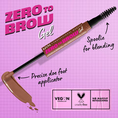 NYX PROFESSIONAL MAKEUP Zero to Brow: spoolie para difuminar líneas duras.