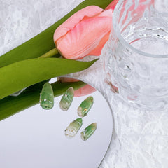 NZRAESTRS uñas postizas flor y diseño 3D para una manicura duradera