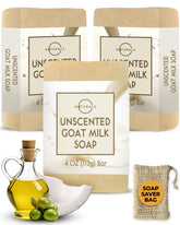 O Naturals jabon leche cabra sin aroma para piel sensible