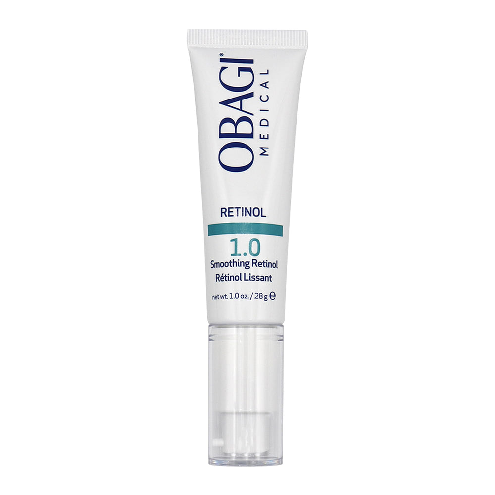 Obagi Medical Retinol 1.0 Crema envase, cuidado diario para suavizar la piel.