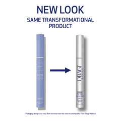 Aplicador de Obagi Nu-Cil Serum entrega dosis precisa en las cejas.