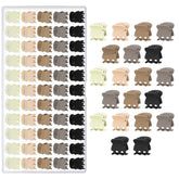 Pinzas mini Obeoby con caja, 60 piezas para organizar el cabello.
