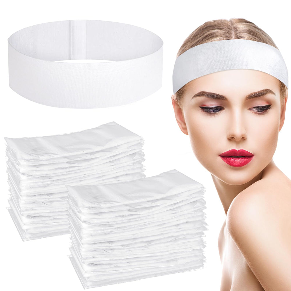 Banda desechable de obeoby para facial, mantiene el cabello fuera del rostro