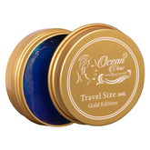 Ocean View Deep Waves Pomade Edición Dorada, botella visible, define ondas con brillo natural.