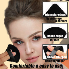 Ocim puff triangular para aplicación precisa en áreas pequeñas.