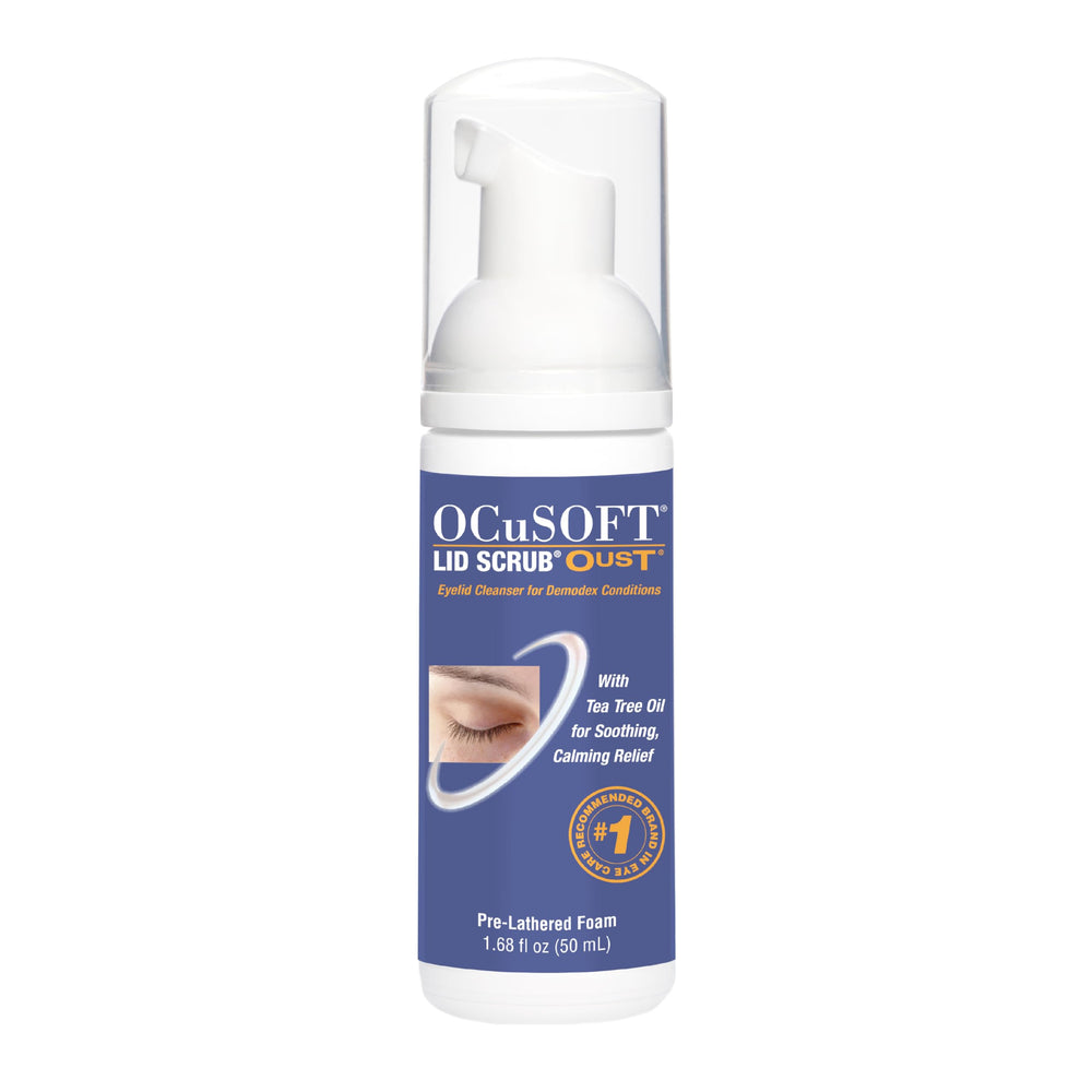 OCuSOFT Oust Demodex: espuma limpiadora para ojos para una limpieza suave y efectiva