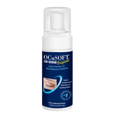 OCuSOFT limpia párpados con espuma original, suave y eficaz para uso diario.