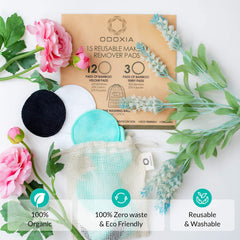 Las almohadillas exfoliantes negras de odoxia permiten desmaquillado profundo y piel limpia.