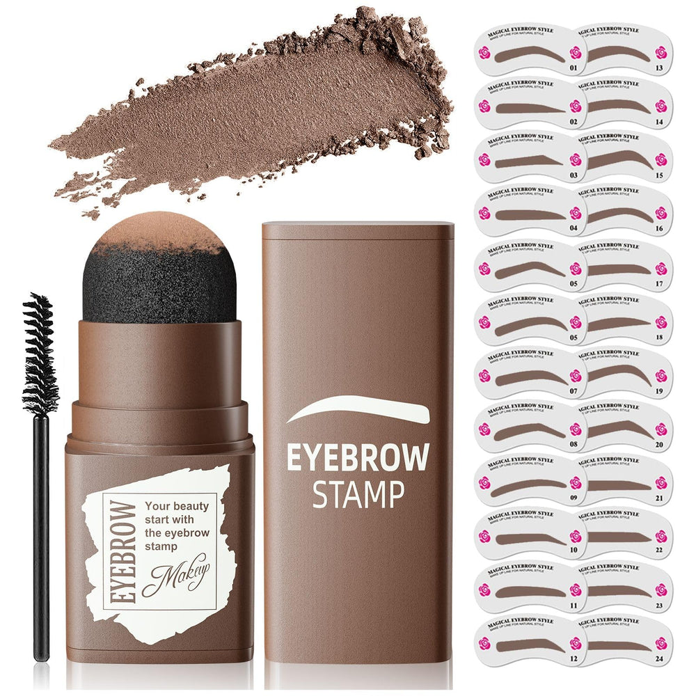 Kit OETUIOW de cejas con 24 plantillas para un dibujo uniforme y natural