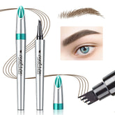 OETUIOW lapiz cejas cuatro puntas: definición precisa para look natural