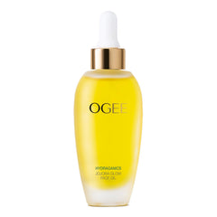 Aceite Jojoba Brillo de Ogee en botella, brillo natural para piel suave.