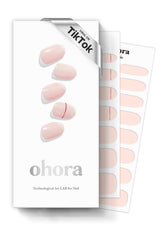 Ohora cinta de uñas gel semicuradas tono desnudo para un acabado natural.